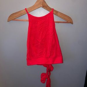 Women’s Altar’d State Red Tie Back Top